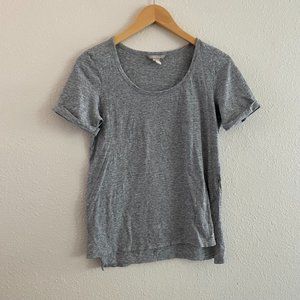 Banana Republic, Gray Short Sleeve Shirt, Size Small